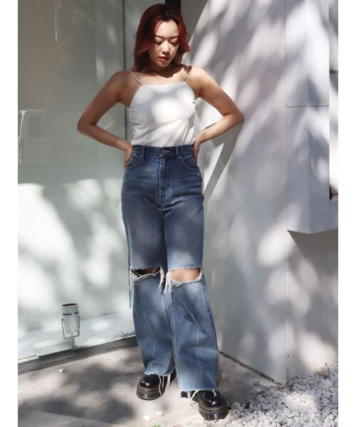 EVRIS(エヴリス)の「パールリブキャミソール(キャミソール・レディース・ブラック/ホワイト/グリーン・FREE)」の18枚目の写真