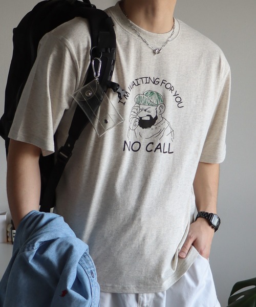 __gram.（スペースグラム）の「カートゥーンイラストTシャツ（Tシャツ/カットソー・メンズ・ホワイト/オートミール/ブラック系/ブラック/ホワイト系/アイボリー・M/L）」の6枚目の写真