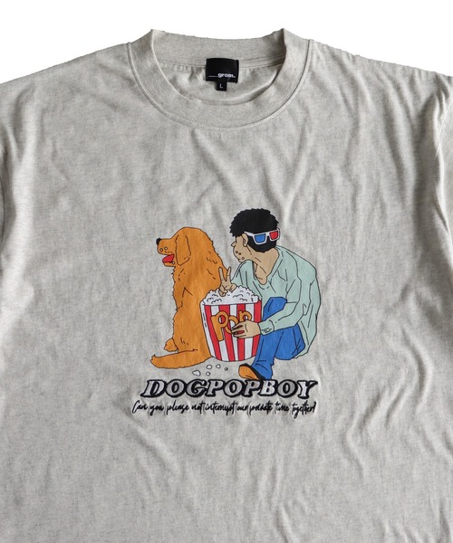 __gram.（スペースグラム）の「カートゥーンイラストTシャツ（Tシャツ/カットソー・メンズ・ホワイト/オートミール/ブラック系/ブラック/ホワイト系/アイボリー・M/L）」の3枚目の写真