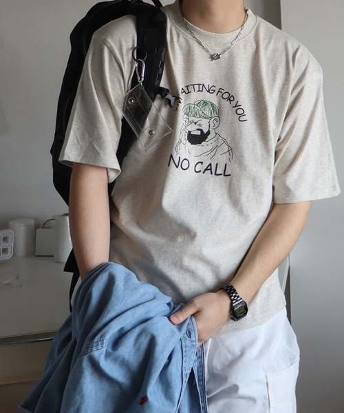 __gram.（スペースグラム）の「カートゥーンイラストTシャツ（Tシャツ/カットソー・メンズ・ホワイト/オートミール/ブラック系/ブラック/ホワイト系/アイボリー・M/L）」の13枚目の写真