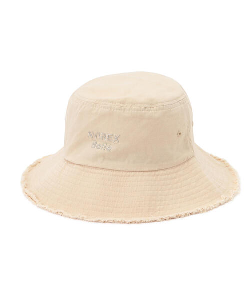 AVIREX（アヴィレックス）の「【直営店限定】FRINGE BUCKET HAT/ フリンジバケットハット（ハット・レディース・ブラウン/アイボリー・F）」の2枚目の写真