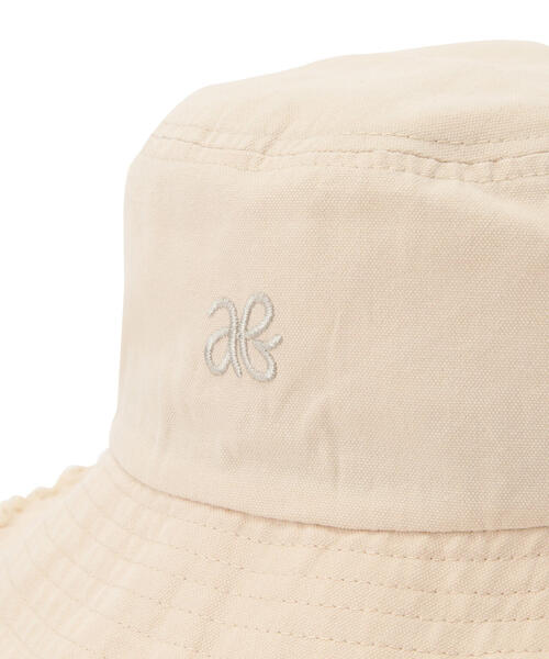 AVIREX（アヴィレックス）の「【直営店限定】FRINGE BUCKET HAT/ フリンジバケットハット（ハット・レディース・ブラウン/アイボリー・F）」の6枚目の写真