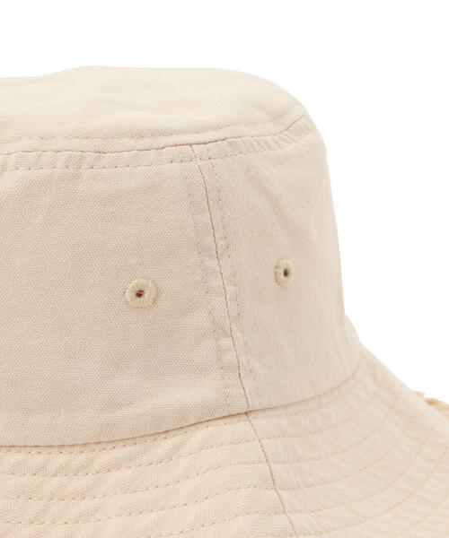 AVIREX（アヴィレックス）の「【直営店限定】FRINGE BUCKET HAT/ フリンジバケットハット（ハット・レディース・ブラウン/アイボリー・F）」の3枚目の写真