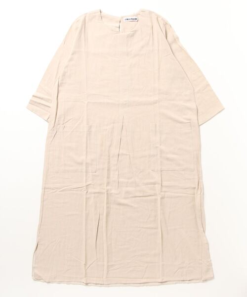 gossip!ロサンゼルス(ゴシップロサンゼルス)の「綿麻ワイドスリットワンピース(ワンピース・レディース・ブラック/ベージュ/ブラウン・FREE)」の8枚目の写真
