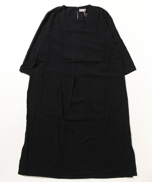 gossip!ロサンゼルス(ゴシップロサンゼルス)の「綿麻ワイドスリットワンピース(ワンピース・レディース・ブラック/ベージュ/ブラウン・FREE)」の7枚目の写真