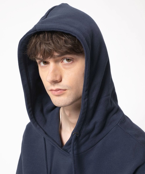 Nudie Jeans（ヌーディージーンズ）の「Franke Logo Hoodie パーカー（パーカー・メンズ・ネイビー・SMALL/LARGE/X-SMALL/MEDIUM/X-LARGE）」の4枚目の写真