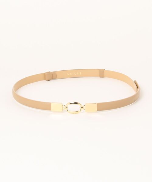 ANAYI（アナイ）の「プレートコンビベルト（ベルト・レディース・ホワイト/ライトベージュ/ブラック/ベージュ・FREE）」の8枚目の写真