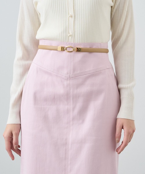 ANAYI（アナイ）の「プレートコンビベルト（ベルト・レディース・ホワイト/ライトベージュ/ブラック/ベージュ・FREE）」の6枚目の写真