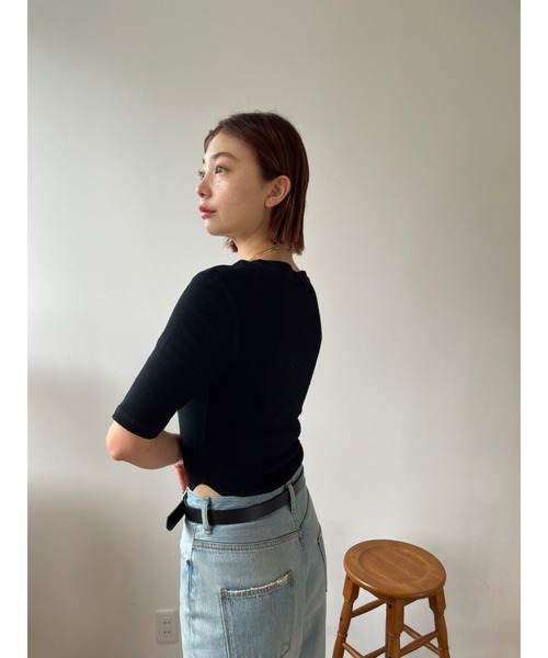 HANNE シャツショートロンパース HANNE（アン）の「ショートタンクロンパース（タンクトップ