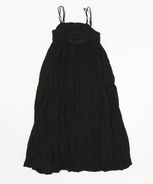 FREE'S MART（フリーズマート）の「◇ダブルストラップワッシャーキャミワンピース（ワンピース・レディース・ブラック/ホワイト・MEDIUM/SMALL）」の4枚目の写真