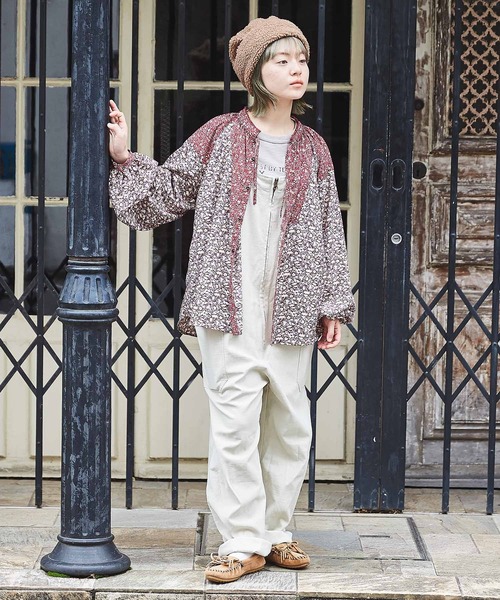 CUBE SUGAR(キューブシュガー)の「フラワープリントラグランスリーブギャザーシャツ(シャツ/ブラウス・レディース・ブラック/ブラウン/レッド・M)」の17枚目の写真