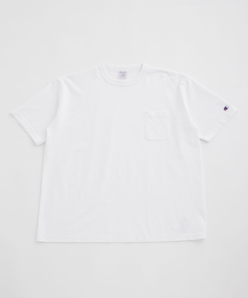 Champion(チャンピオン)の「Champion/T1011 SHORT SLEEVE POCKET T(Tシャツ/カットソー・メンズ・ブラック/ネイビー/ホワイト・M/L)」の2枚目の写真