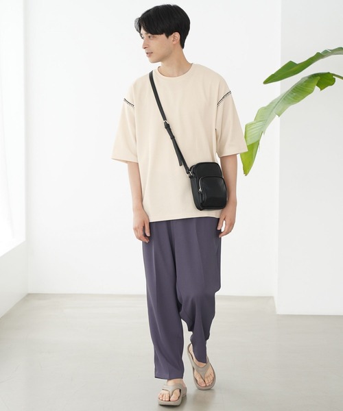 LAKOLE（ラコレ）の「ダブルZIPミニショルダーバッグ / 963994（ショルダーバッグ・メンズ・ネイビー/ブラック/グレイッシュベージュ・FREE）」の14枚目の写真