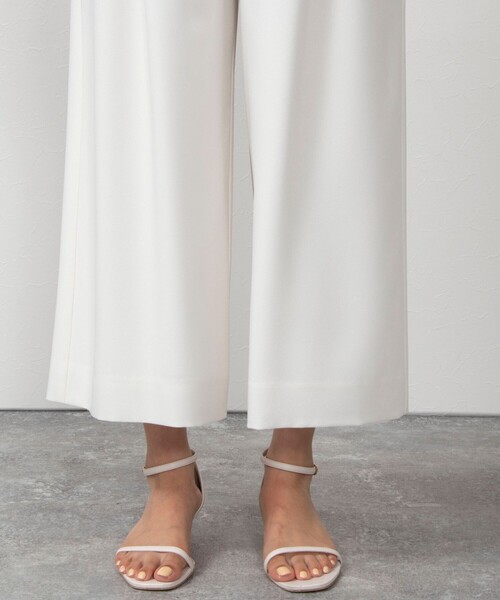 NOLLEY’S(ノーリーズ)の「◇【WEB限定カラーあり】《セットアップ対応》ウォッシャブル麻調ワイドパンツ(その他パンツ・レディース・ネイビー/ブラック/オフホワイト/チャコールグレー・34/36/38)」の12枚目の写真