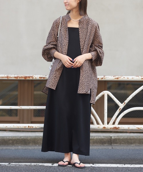 CIAOPANIC TYPY（チャオパニックティピー）の「シアーボリュームスリーブビッグシャツ（シャツ/ブラウス・レディース・カーキ/ネイビー/ブラウン/レッド・ONE SIZE）」の9枚目の写真