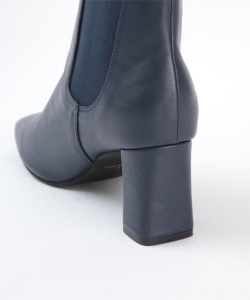 UR'S（ユアーズ）の「7cmヒールサイドゴアブーツ（ブーツ・レディース・ネイビー/ブラック・S/M/L/LL）」の7枚目の写真