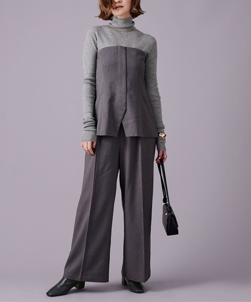 UR'S（ユアーズ）の「7cmヒールサイドゴアブーツ（ブーツ・レディース・ネイビー/ブラック・S/M/L/LL）」の13枚目の写真