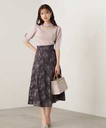 PROPORTION BODY DRESSING | オーガン刺繍フレアスカート / 1213220806(スカート)