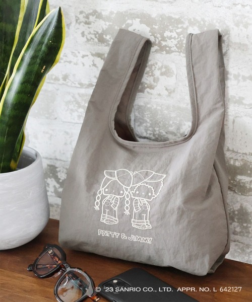 LEPSIM(レプシィム)の「【サンリオキャラクターズ】刺繍ミニトート 907700(エコバッグ/サブバッグ・レディース・イエロー/グリーン/オレンジ/ブルー/グレー/ライトパープル・ONE SIZE)」の2枚目の写真