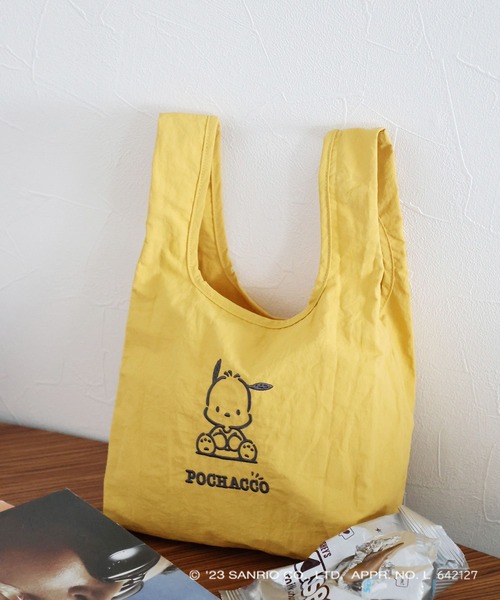 LEPSIM(レプシィム)の「【サンリオキャラクターズ】刺繍ミニトート 907700(エコバッグ/サブバッグ・レディース・イエロー/グリーン/オレンジ/ブルー/グレー/ライトパープル・ONE SIZE)」の6枚目の写真