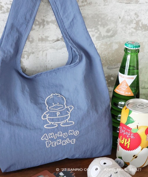 LEPSIM(レプシィム)の「【サンリオキャラクターズ】刺繍ミニトート 907700(エコバッグ/サブバッグ・レディース・イエロー/グリーン/オレンジ/ブルー/グレー/ライトパープル・ONE SIZE)」の4枚目の写真