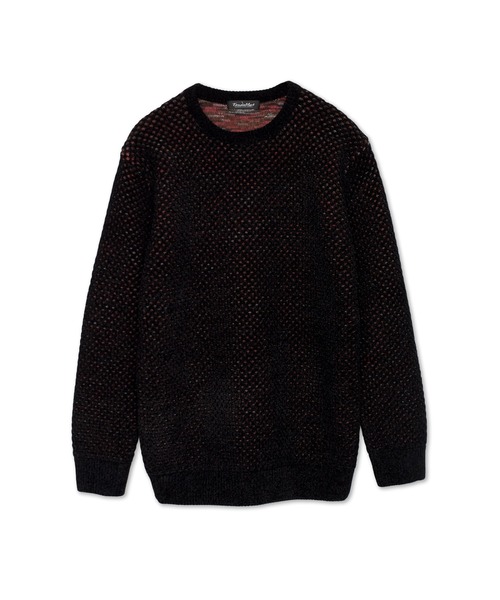 TORNADO MART（トルネードマート）の「TORNADO MART∴カスリネットモールクルーネックニット（ニット/セーター・メンズ・ホワイト/ブラック・M/LL/L）」の18枚目の写真