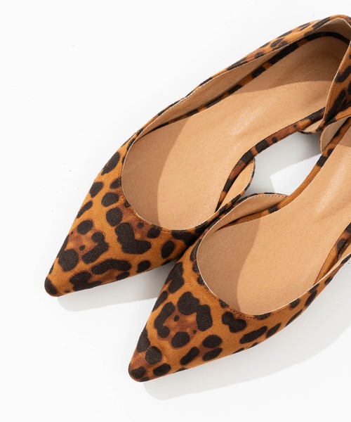 ZAKKA-BOX（ザッカボックス）の「スウェードフラットパンプス（パンプス・レディース・カーキ/ブラック/レオパード・23.5㎝/24㎝/24.5㎝/25㎝/23㎝）」の16枚目の写真