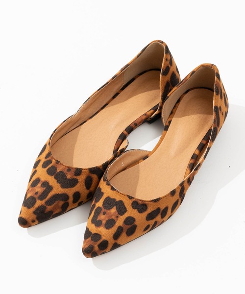 ZAKKA-BOX（ザッカボックス）の「スウェードフラットパンプス（パンプス・レディース・カーキ/ブラック/レオパード・23.5㎝/24㎝/24.5㎝/25㎝/23㎝）」の22枚目の写真
