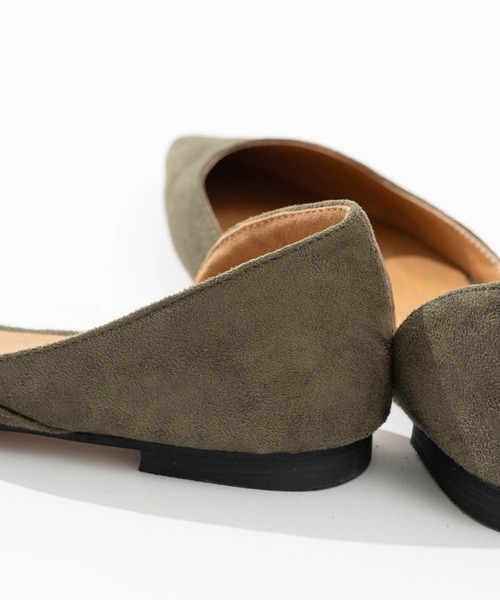 ZAKKA-BOX（ザッカボックス）の「スウェードフラットパンプス（パンプス・レディース・カーキ/ブラック/レオパード・23.5㎝/24㎝/24.5㎝/25㎝/23㎝）」の13枚目の写真