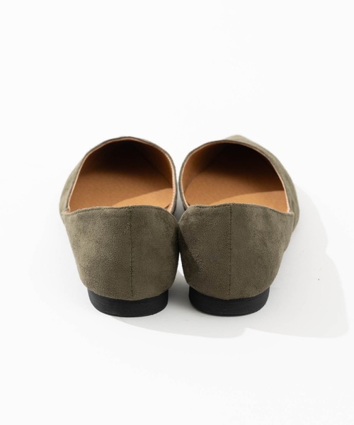 ZAKKA-BOX（ザッカボックス）の「スウェードフラットパンプス（パンプス・レディース・カーキ/ブラック/レオパード・23.5㎝/24㎝/24.5㎝/25㎝/23㎝）」の15枚目の写真