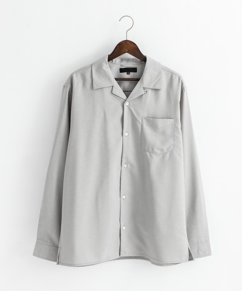 シャツ 長袖 ルーズ モードデザインルーズシャツ ホワイト VELNUS（ベルナス）の「【VELNUS】Side cord design loose short