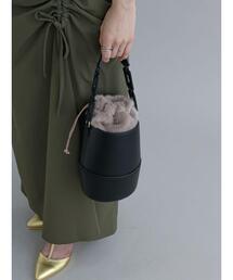 Te chichi | ファー巾着バッグ(ハンドバッグ)