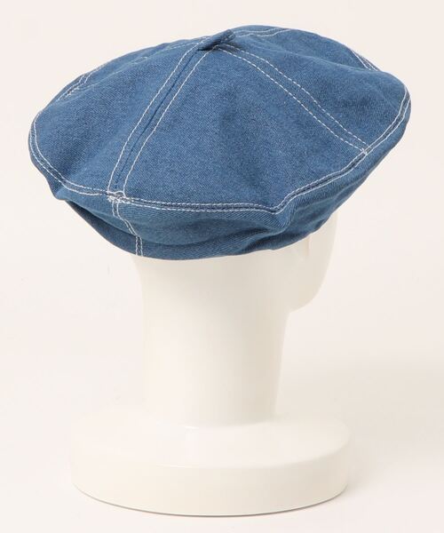 Mayree（メイリー）の「【urge select】デニム ベレー帽（ハンチング/ベレー帽・レディース・ライトブルー/ダークブルー・FREE）」の3枚目の写真