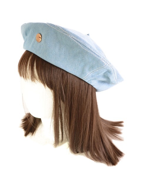 Mayree（メイリー）の「【urge select】デニム ベレー帽（ハンチング/ベレー帽・レディース・ライトブルー/ダークブルー・FREE）」の5枚目の写真