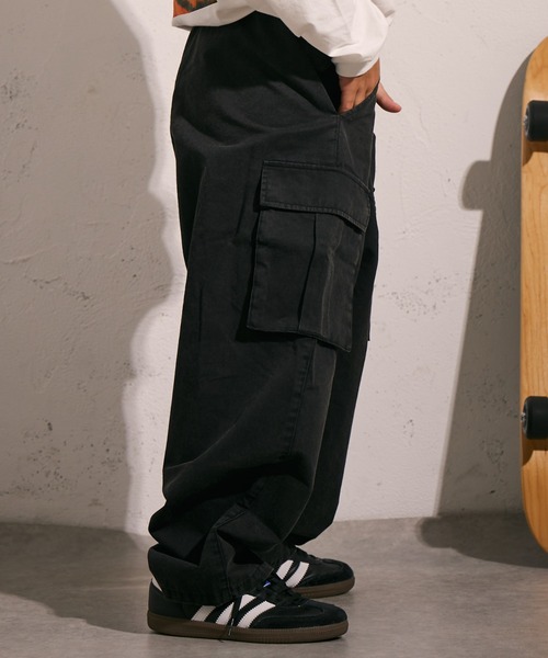 PAIRMANON STREET(ペアマノンストリート)の「【PAIRMANON STREET】ピグメント加工 バルーン カーゴ パンツ(カーゴパンツ・キッズ・カーキ/ブラック/オレンジ系その他/ブラウン/ベージュ/オフホワイト・150/100/90/110/120/140/130/160)」の16枚目の写真