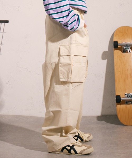 PAIRMANON STREET(ペアマノンストリート)の「【PAIRMANON STREET】ピグメント加工 バルーン カーゴ パンツ(カーゴパンツ・キッズ・カーキ/ブラック/オレンジ系その他/ブラウン/ベージュ/オフホワイト・150/100/90/110/120/140/130/160)」の12枚目の写真