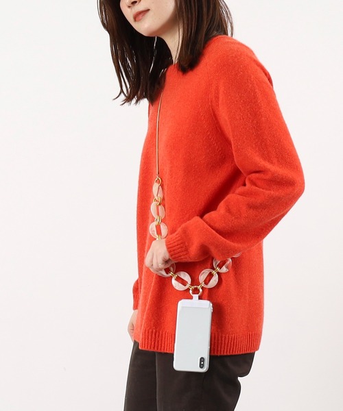 アクリルチェーンスマホショルダーストラップ