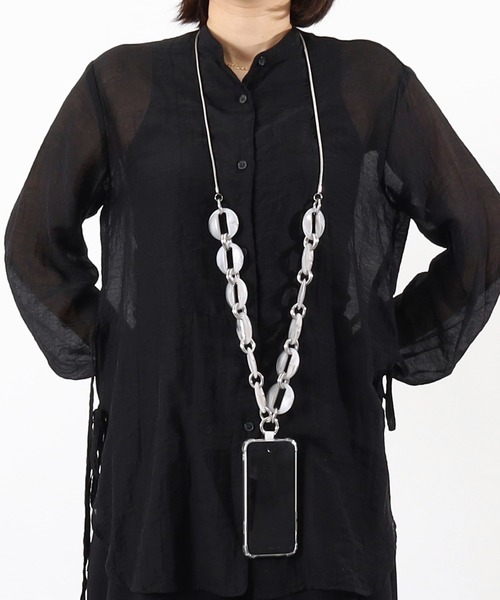 アクリルチェーンスマホショルダーストラップ