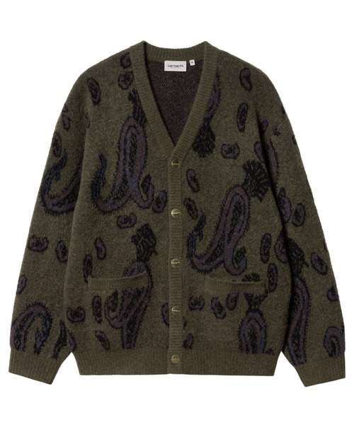 Carhartt WIP（カーハートダブリューアイピー）の「Carhartt WIP/カーハートダブリューアイピー MEDFORD CARDIGAN ニットカーディガン アルパカ I032351（ニット/セーター・メンズ・ブラウン/グリーン・S/M/L）」の12枚目の写真