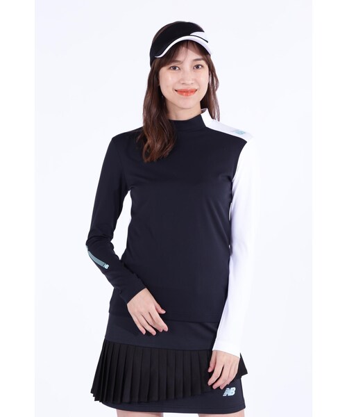 New Balance Golf(ニューバランスゴルフ)の「【new balance golf】スムース裏ドビーボーダー 長袖 モックネック プルオーバー (WOMENS WORLD)(Tシャツ/カットソー・レディース・オレンジ系その他/ホワイト/ブラック・SMALL/LARGE/MEDIUM)」の18枚目の写真