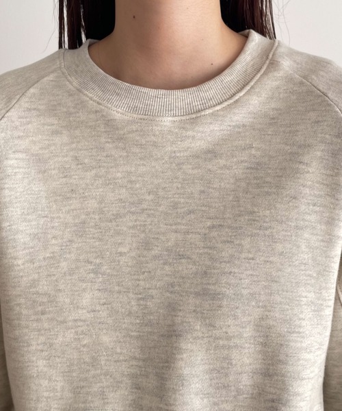 CANAL JEAN（キャナルジーン）の「El mar　コンパクト裏毛クルーネックトレーナー（スウェット・レディース・ブラック/ネイビー/オートミール/セージグリーン・ONE SIZE）」の11枚目の写真