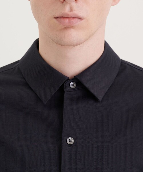 CITY TOKYO（シティトウキョウ）の「KANEMASA KNITTING ストレッチチェックシャツ（シャツ/ブラウス・メンズ・ダークブラウン/ダークグレー・2/1）」の10枚目の写真