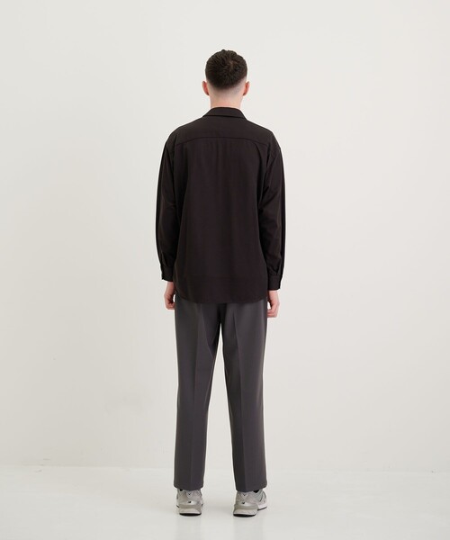 CITY TOKYO（シティトウキョウ）の「KANEMASA KNITTING ストレッチチェックシャツ（シャツ/ブラウス・メンズ・ダークブラウン/ダークグレー・2/1）」の19枚目の写真