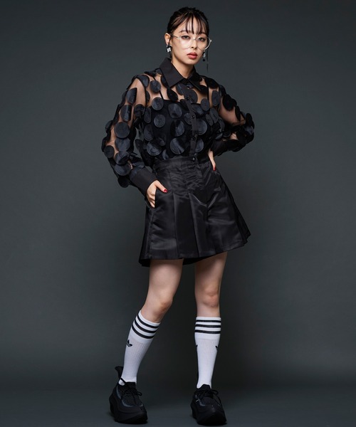 Narcissus（ナルシス）の「【Narcissus】ドットシャツ（シャツ/ブラウス・レディース・レッド/ブラック・FREE）」の3枚目の写真