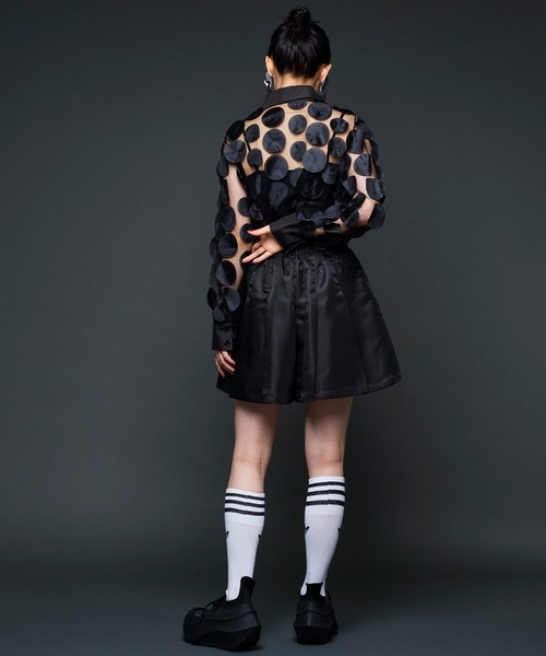 Narcissus（ナルシス）の「【Narcissus】ドットシャツ（シャツ/ブラウス・レディース・レッド/ブラック・FREE）」の4枚目の写真