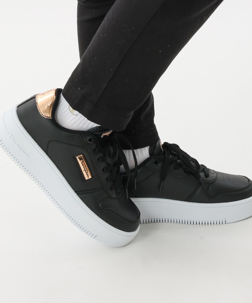 Champion(チャンピオン)の「【Champion/チャンピオン】レディース リバウンド プラット メタル(その他シューズ・レディース・ブラック×ゴールド/ホワイト×ピンク・25.0cm/23.0cm/24.0cm/23.5cm/24.5cm)」の16枚目の写真