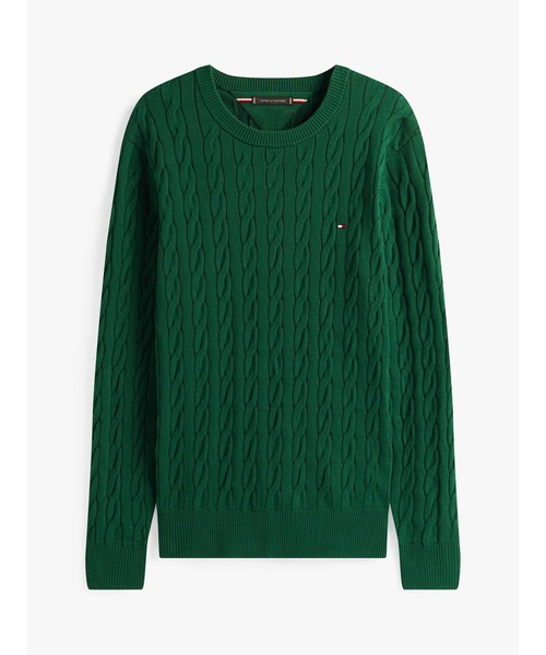 TOMMY HILFIGER(トミーヒルフィガー)の「クラシックケーブルクルーネックセーター(ニット/セーター・メンズ・ネイビー/レッド/グレー/ホワイト/レッド系その他/ベージュ/グレー系その他/グリーン/ピンク/ブルー・LARGE/MEDIUM/SMALL/X-LARGE/XX-LARGE)」の22枚目の写真