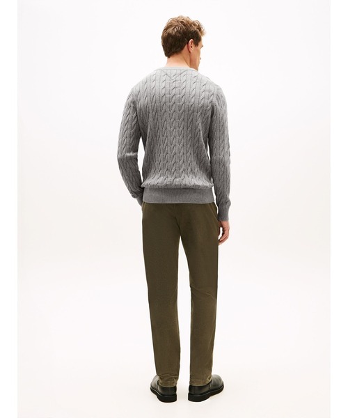 TOMMY HILFIGER(トミーヒルフィガー)の「クラシックケーブルクルーネックセーター(ニット/セーター・メンズ・ネイビー/レッド/グレー/ホワイト/レッド系その他/ベージュ/グレー系その他/グリーン/ピンク/ブルー・LARGE/MEDIUM/SMALL/X-LARGE/XX-LARGE)」の17枚目の写真