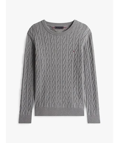 TOMMY HILFIGER(トミーヒルフィガー)の「クラシックケーブルクルーネックセーター(ニット/セーター・メンズ・ネイビー/レッド/グレー/ホワイト/レッド系その他/ベージュ/グレー系その他/グリーン/ピンク/ブルー・LARGE/MEDIUM/SMALL/X-LARGE/XX-LARGE)」の18枚目の写真