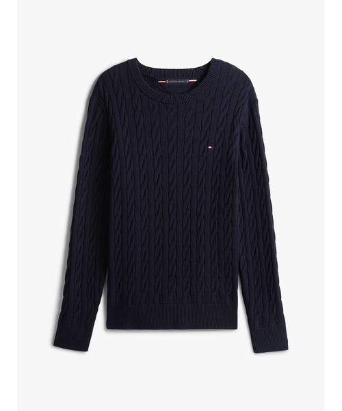 TOMMY HILFIGER(トミーヒルフィガー)の「クラシックケーブルクルーネックセーター(ニット/セーター・メンズ・ネイビー/レッド/グレー/ホワイト/レッド系その他/ベージュ/グレー系その他/グリーン/ピンク/ブルー・LARGE/MEDIUM/SMALL/X-LARGE/XX-LARGE)」の14枚目の写真